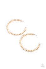 Load image into Gallery viewer, Should Have, Could Have, WOOD Have - White Earrings Paparazzi Accessories