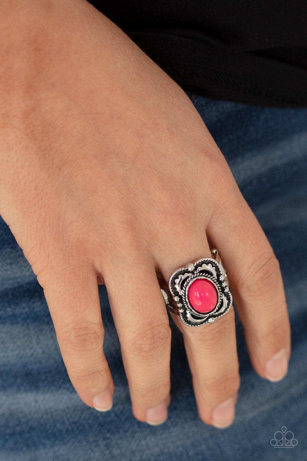 Vivaciously Vibrant - Pink Ring Paparazzi Accessories