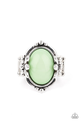 Springtime Splendor - Green Ring Paparazzi Accessories