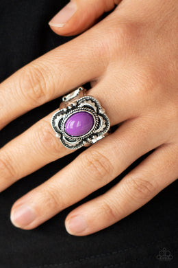 Vivaciously Vibrant - Purple Ring Paparazzi Accessories