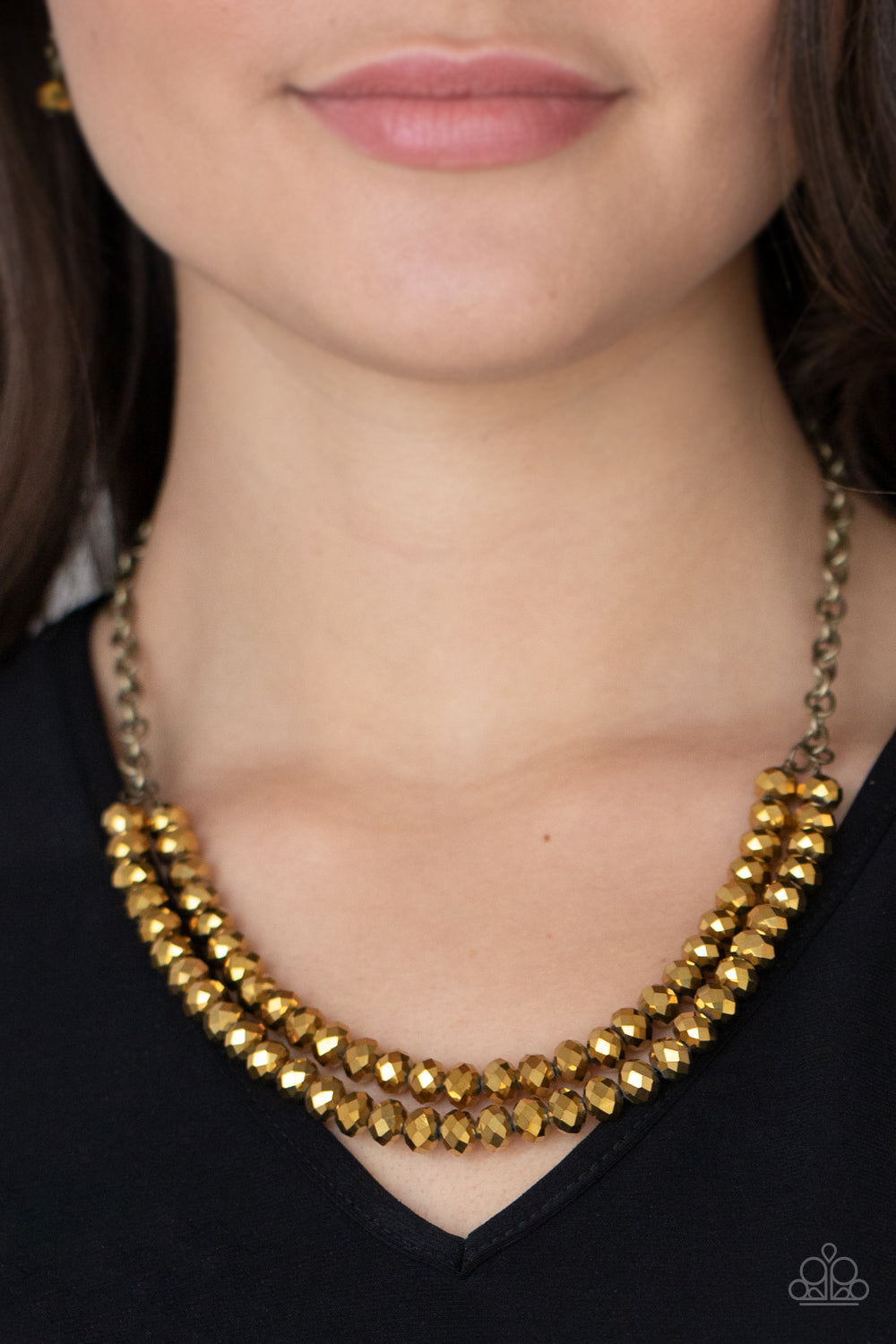 May The FIERCE Be With You - Brass Necklace Paparazzi Accessories