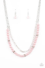 Load image into Gallery viewer, Parisian Princess - Pink Pearl Necklace Paparazzi Accessories