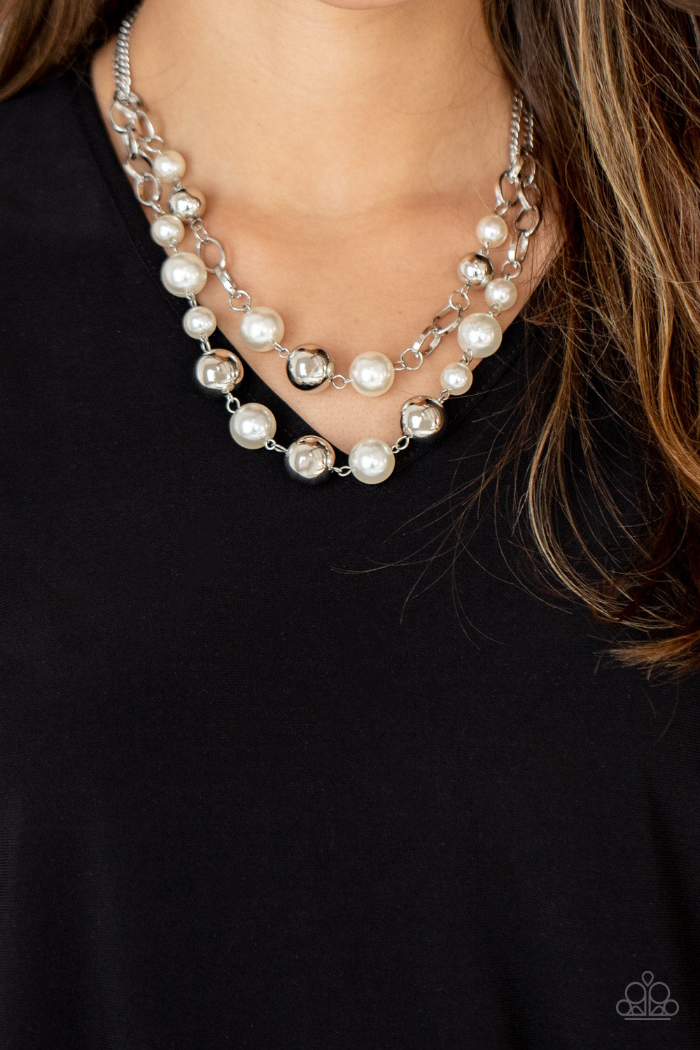 COUNTESS Your Blessings - White Pearl Necklace Paparazzi Accessories