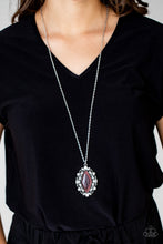 Load image into Gallery viewer, Exquisitely Enchanted - Purple Cat&#39;s Eye Necklace Paparazzi Accessories