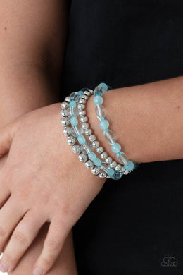Delightfully Disco - Blue Bracelet Paparazzi Accessories