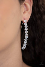 Load image into Gallery viewer, GLOW Hanging Fruit - White Earrings Paparazzi Accessories