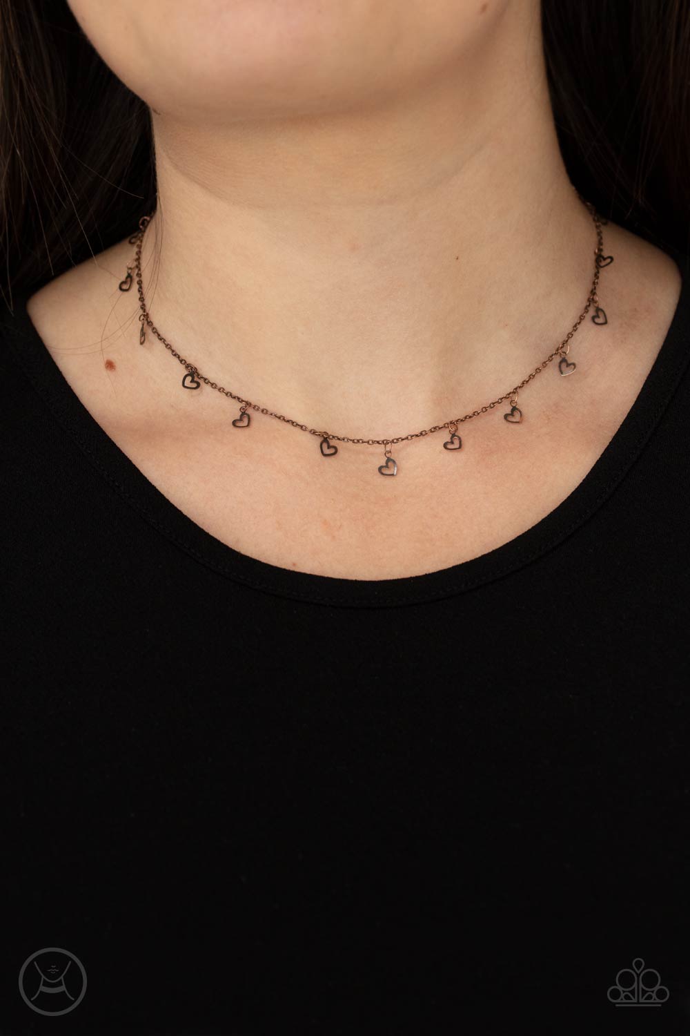 Charismatically Cupid - Copper Choker Necklace Paparazzi Accessories