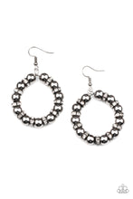 Load image into Gallery viewer, Cosmic Halo - Black Earrings Paparazzi Accessories