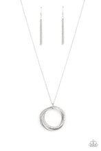 Load image into Gallery viewer, Harmonic Halos - White Rhinestone Necklace Paparazzi Accessories