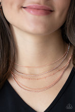 Load image into Gallery viewer, Dangerously Demure - Copper Choker Necklace Paparazzi Accessories