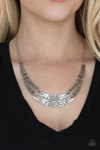 Load image into Gallery viewer, Stick To The ARTIFACTS - Silver Necklace Paparazzi Accessories