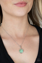 Load image into Gallery viewer, Fairy Lights - Green Cat&#39;s Eye Necklace Paparazzi Accessories