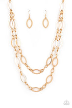 Load image into Gallery viewer, The OVAL-achiever - Gold Necklace Paparazzi Accessories