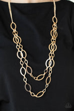 Load image into Gallery viewer, The OVAL-achiever - Gold Necklace Paparazzi Accessories