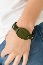 Load image into Gallery viewer, All Fine and DANDELION - Green Leather Urban Bracelet Paparazzi Accessories