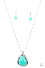Load image into Gallery viewer, Canyon Oasis - Green Stone Necklace Paparazzi Accessories