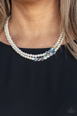 Poshly Petite - White Necklace Paparazzi Accessories