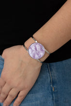 Load image into Gallery viewer, Colorful Cosmos - Purple Cuff Bracelet Paparazzi Accessories