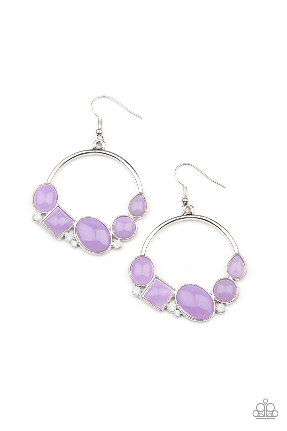 Beautifully Bubblicious - Purple Earrings Paparazzi Accessories