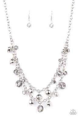 Ethereally Ensconced - Silver Necklace Paparazzi Accessories