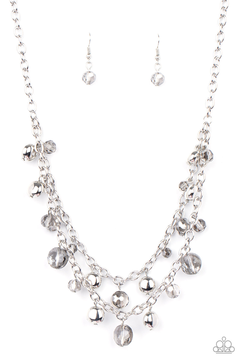 Ethereally Ensconced - Silver Necklace Paparazzi Accessories