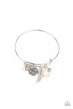 Load image into Gallery viewer, Root and RANCH - White Bangle Bracelet Paparazzi Accessories