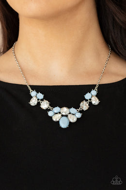 Ethereal Romance - Blue Necklace Paparazzi Accessories