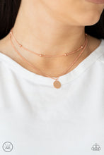 Load image into Gallery viewer, Modestly Minimalist - Copper Choker Necklace Paparazzi Accessories