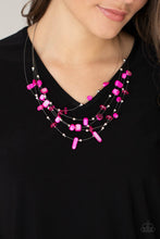 Load image into Gallery viewer, Prismatic Pebbles - Pink Necklace Paparazzi Accessories