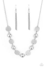 Load image into Gallery viewer, Refined Reflections - White Rhinestone Necklace Paparazzi Accessories