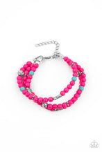 Load image into Gallery viewer, Desert Decorum - Pink Stone Bracelet Paparazzi Accessories