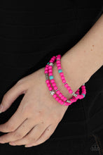 Load image into Gallery viewer, Desert Decorum - Pink Stone Bracelet Paparazzi Accessories