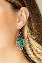 Load image into Gallery viewer, Dream STAYCATION - Green Earrings Paparazzi Accessories