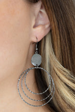 Load image into Gallery viewer, Universal Rehearsal - Black Gunmetal Earrings Paparazzi Accessories