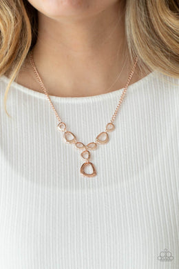 So Mod - Rose Gold Necklace Paparazzi Accessories