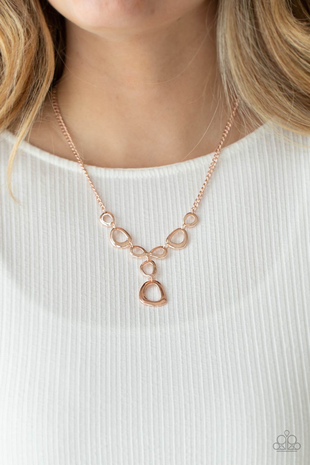 So Mod - Rose Gold Necklace Paparazzi Accessories
