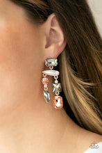 Load image into Gallery viewer, Hazard Pay - Multi Rhinestone Post Earrings Paparazzi Accessories