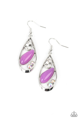 Harmonious Harbors - Purple Earrings Paparazzi Accessories