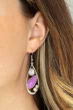 Load image into Gallery viewer, Harmonious Harbors - Purple Earrings Paparazzi Accessories