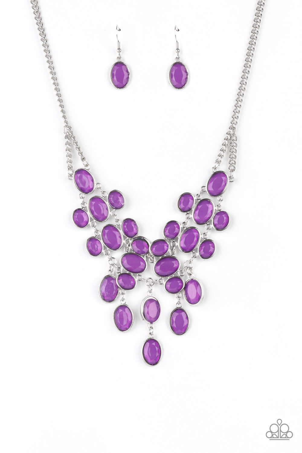 Serene Gleam - Purple Necklace Paparazzi Accessories