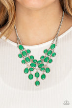 Load image into Gallery viewer, Serene Gleam - Green Necklace Paparazzi Accessories