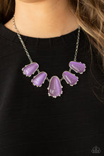 Load image into Gallery viewer, Newport Princess - Purple Cat&#39;s Eye Necklace Paparazzi Accessories