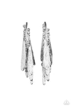 Load image into Gallery viewer, Pursuing The Plumes - Silver Earrings Paparazzi Accessories