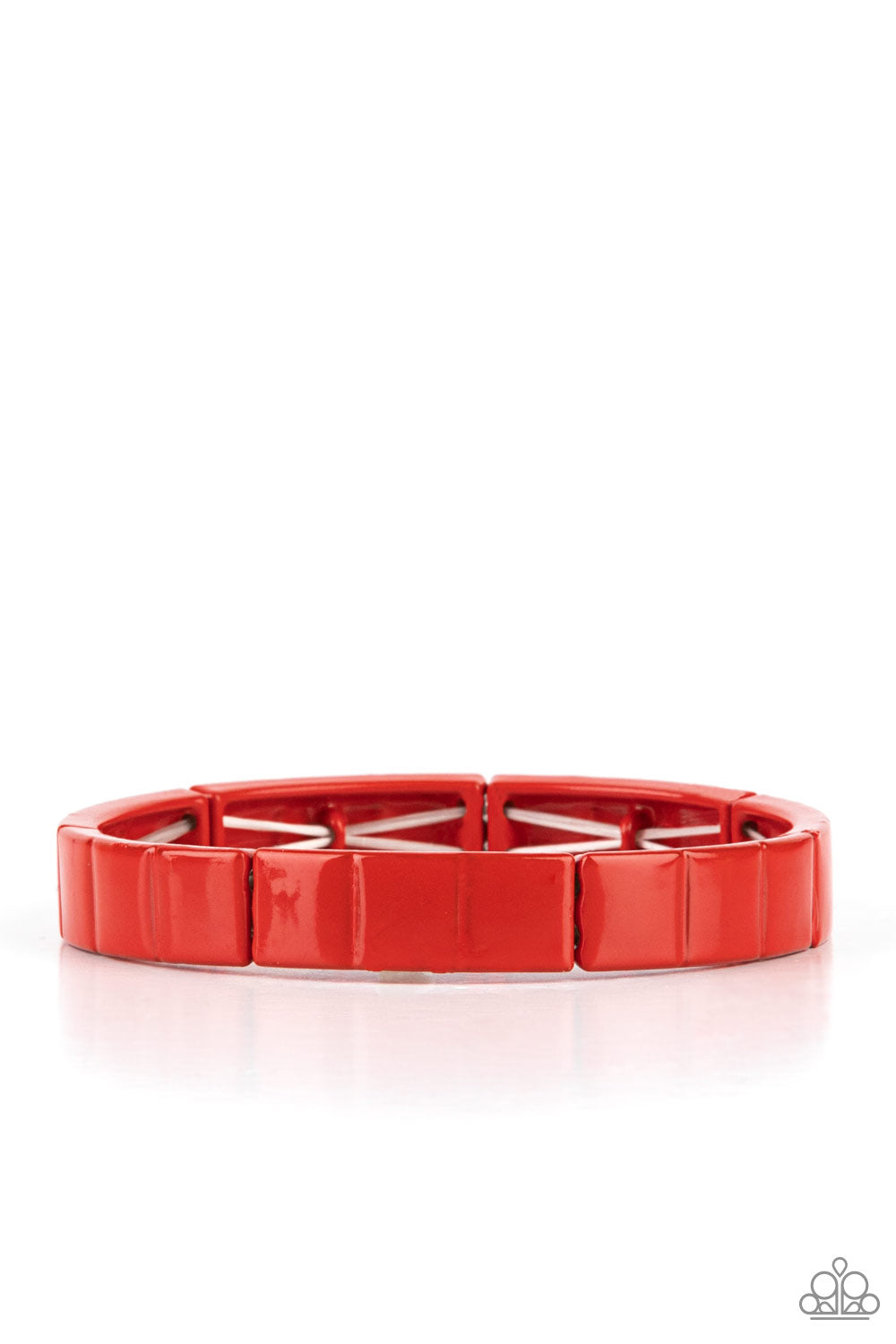 Material Movement - Red Stretchy Bracelet Paparazzi Accessories