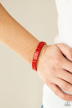 Load image into Gallery viewer, Material Movement - Red Stretchy Bracelet Paparazzi Accessories