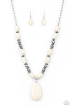 Load image into Gallery viewer, Blazing Saddles - White Necklace Paparazzi Accessories