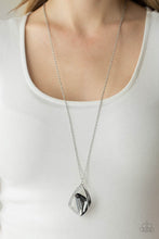 Load image into Gallery viewer, Galactic Wonder - Silver Rhinestone Necklace Paparazzi Accessories