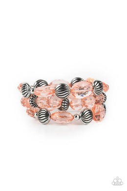 Crystal Charisma - Orange Stretchy Bracelets Paparazzi Accessories
