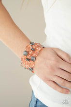 Load image into Gallery viewer, Crystal Charisma - Orange Stretchy Bracelets Paparazzi Accessories