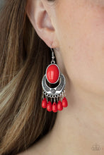 Load image into Gallery viewer, Prairie Flirt - Red Earrings Paparazzi Accessories